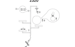 Astoria Vägglampa 62cm G9 Vit