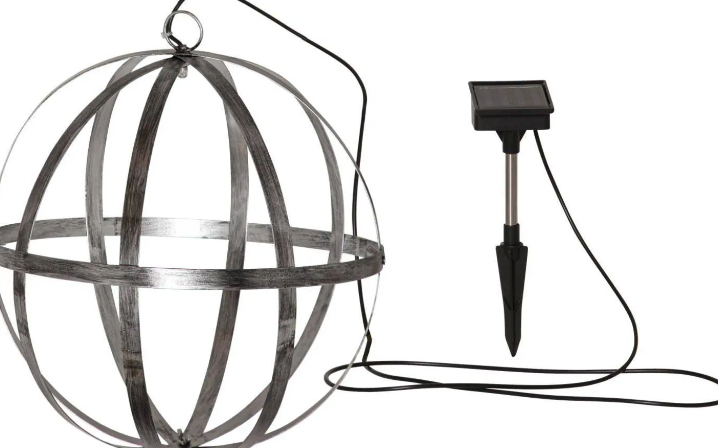 Astri Solcellslampa 30cm Antiksilver