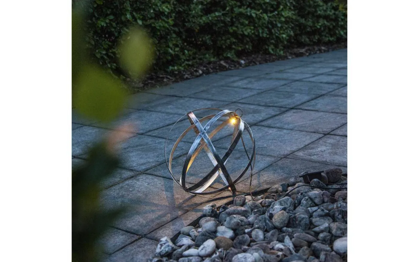 Astri Solcellslampa 30cm Antiksilver