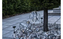 Astri Solcellslampa 30cm Antiksilver