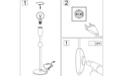 Vardagsrum|Lampfötter<Globen Lighting Astrid Lampfot 41cm Borstad Stål
