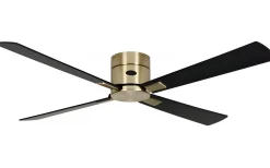 Takfläktar|Vardagsrum<Texa Design Astro 132cm Takfläkt Mässings Motor, Svarta/Körsbärs Blad