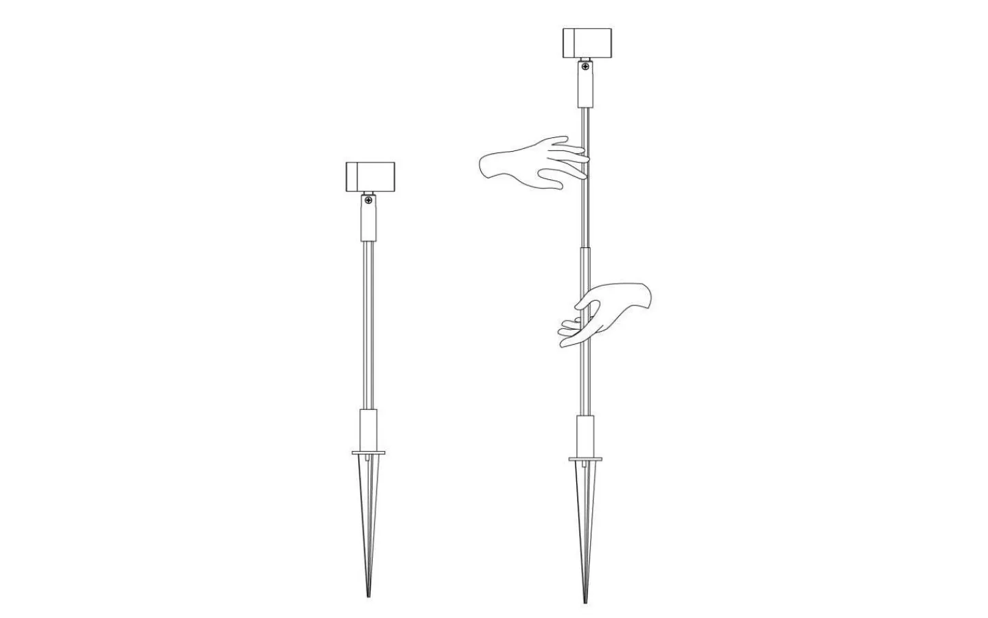 Lightson Garden Plug & Play<Lightson Astro Markspotlight 44cm Antracit LED 3000K 180lm 3W