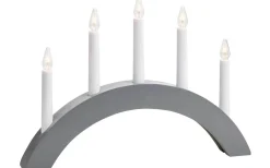 Visa Alla Adventsljusstakar|Adventsljusstakar 0-30 Cm<Markslojd Atle Adventsljusstake 28cm 5L Grå