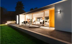 Vägglampor Utomhus<Eglo Atollari Fasadlampa Rörelse LED 3000K 2x4,9W Antracit IP44