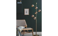 Halo Design Atom Golvlampa 155cm Antik Mässing/Amber* Golvlampor