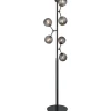 Halo Design Atom Golvlampa 155cm Svart/Smoke* Golvlampor