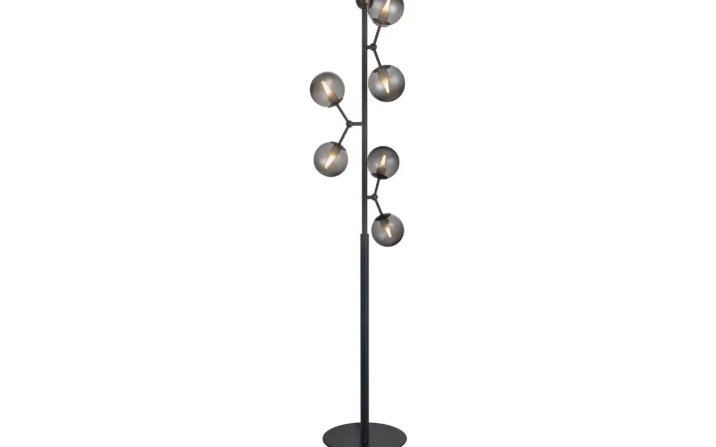 Halo Design Atom Golvlampa 155cm Svart/Smoke* Golvlampor