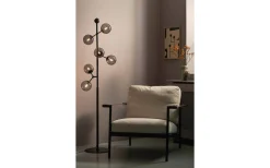 Halo Design Atom Golvlampa 155cm Svart/Smoke* Golvlampor