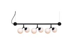 Avlånga Taklampor<Halo Design Atom Taklampa 80cm Svart/Opal