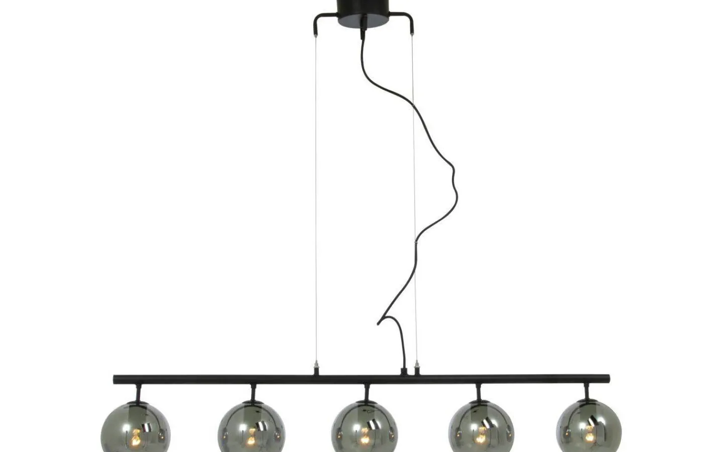 Aneta Atom Taklampa 114cm Svart/Rök* Avlånga Taklampor