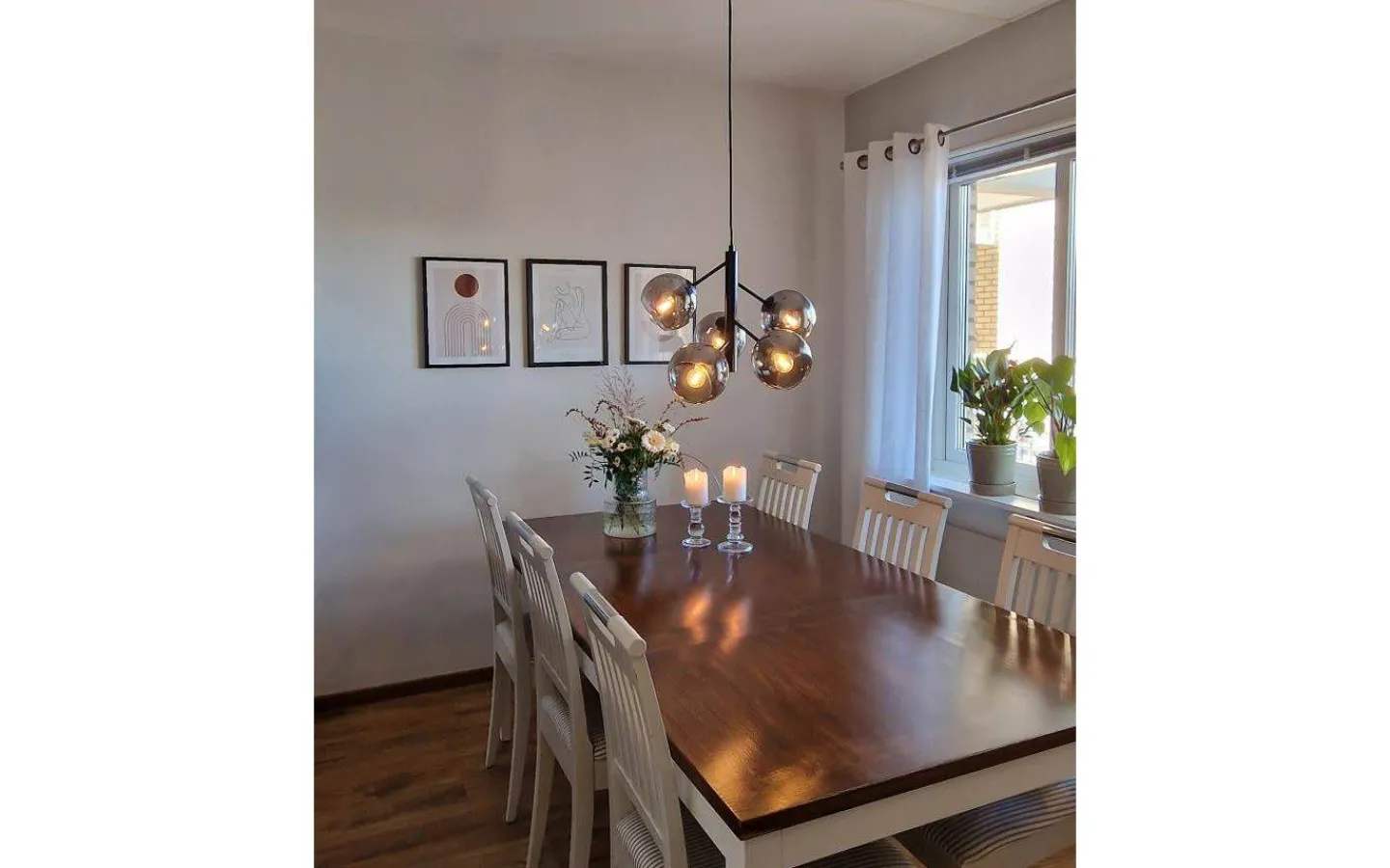 Aneta Atom Taklampa 48cm Svart/Rök* Vardagsrum