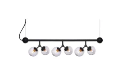 Avlånga Taklampor<Halo Design Atom Taklampa 80cm Svart/Smoke