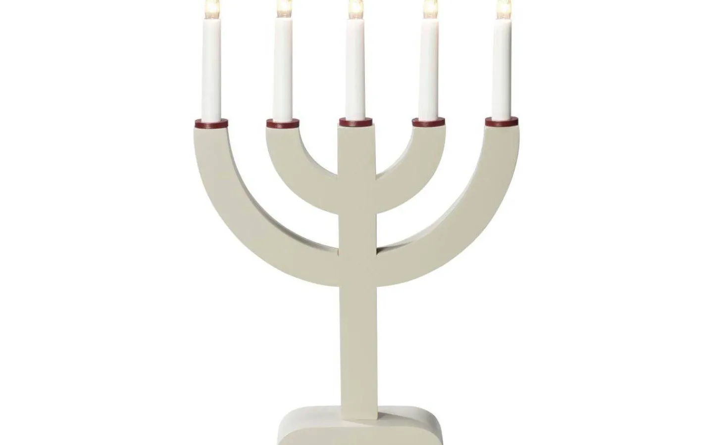 Visa Alla Adventsljusstakar|Adventsljusstakar 31-60 Cm<Konstsmide August Adventsljusstake 5L 42cm Beige