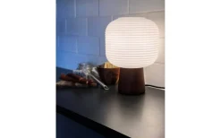 Aneta Aura Bordslampa 28cm Bruntbets/Vit* Bordslampor