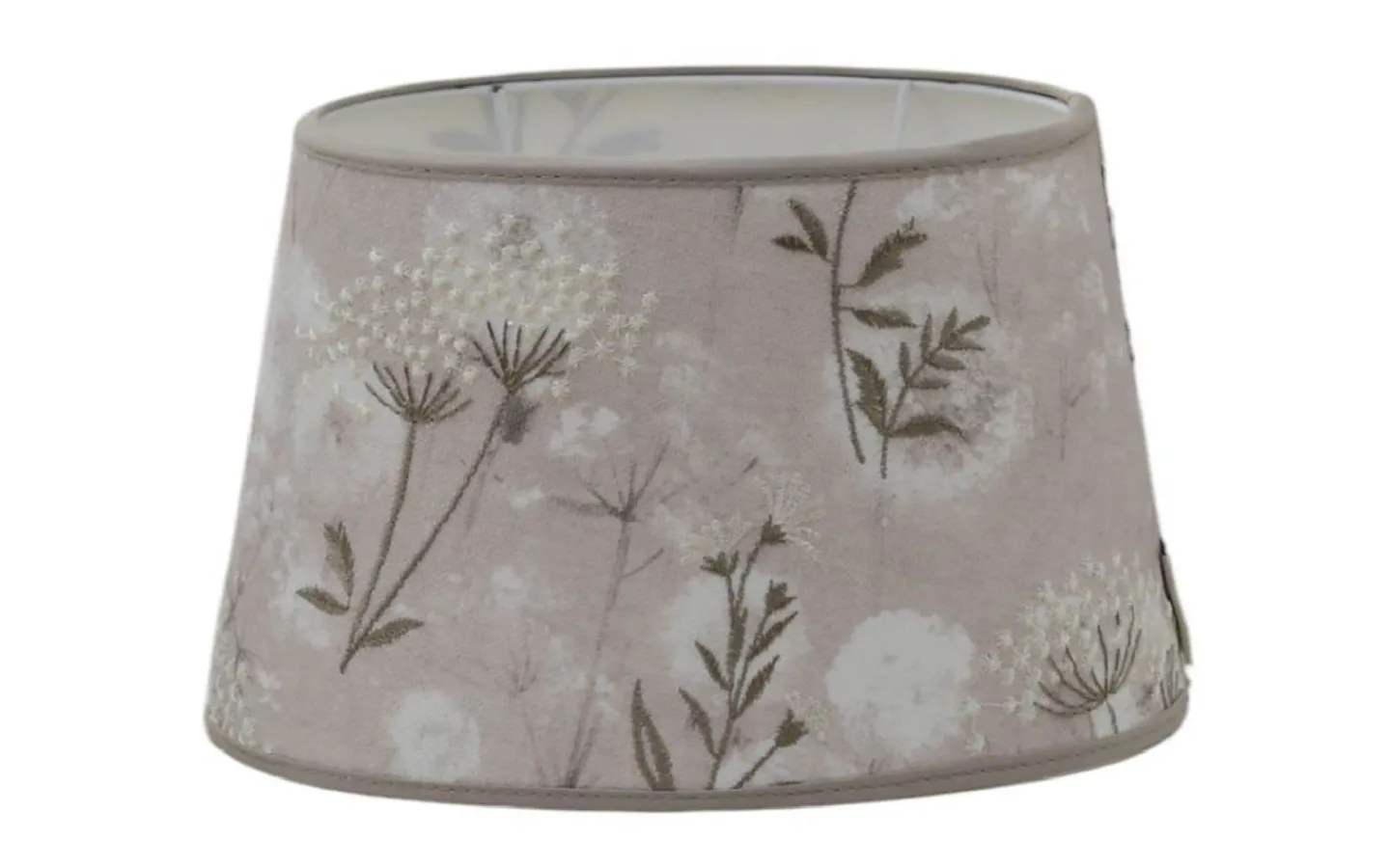 Hallbergs Aurora Oval Lampskärm 20cm Oyster Ashley Wild* Ovala Lampskärmar