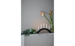 Visa Alla Adventsljusstakar|Adventsljusstakar 0-30 Cm<Markslojd Avento Adventsljusstake 28cm 5L Svart