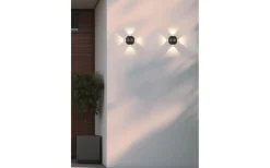 Avisio 4xLED Vägglampa mattsvart IP54