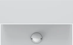 Azzinano Fasadlampa Rörelse LED 3000K 2x5,6W Silverfärgad IP44