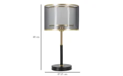 Azzurro Bordslampa 48cm Svart/Guld