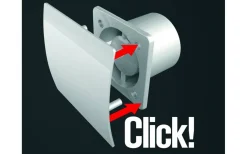 Malmbergs Badrumsfläkt, Eos, Hygrostat/timer* Värme- & Takfläktar,Eltempr