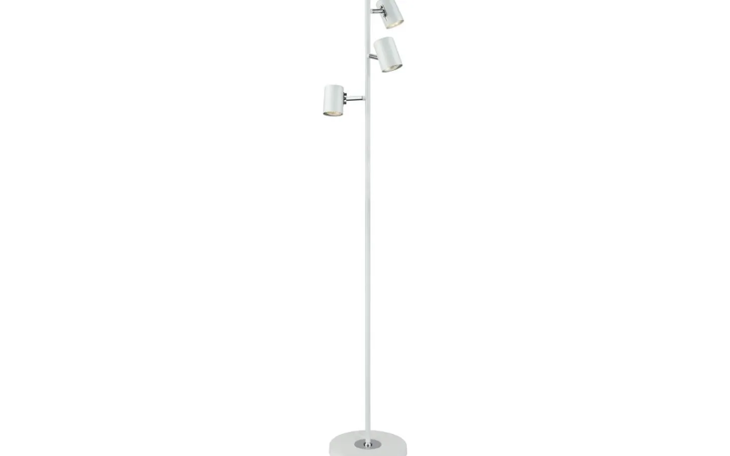 Aneta Balder Golvlampa 135cm Vit/Krom* Golvläslampor