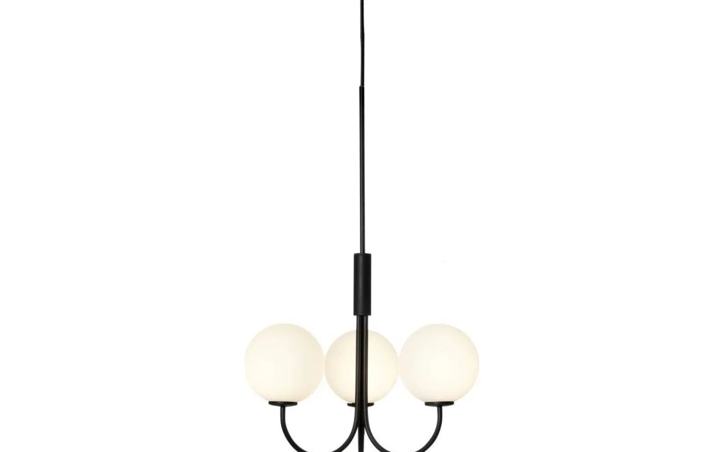 Herstal Ballon Taklampa 45cm Svart* Vardagsrum