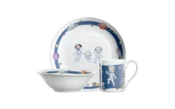 Barnserviser|Tallrikar & Skålar<Leonardo Bambini Avventura Barnservis 3 delar Rymden