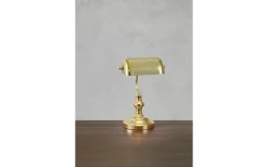 Bankers Bordslampa 42cm Mässing