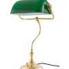 Skrivbordslampor<Karlskrona Lampfabrik Bankirlampa - Mässing