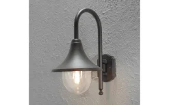 Vägglyktor<Konstsmide Bari Vägglykta Ned Svart IP44