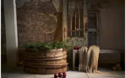 Star Trading Barlumi Rund på Markspett 84cm Svart IP44* Julpynt Utomhus