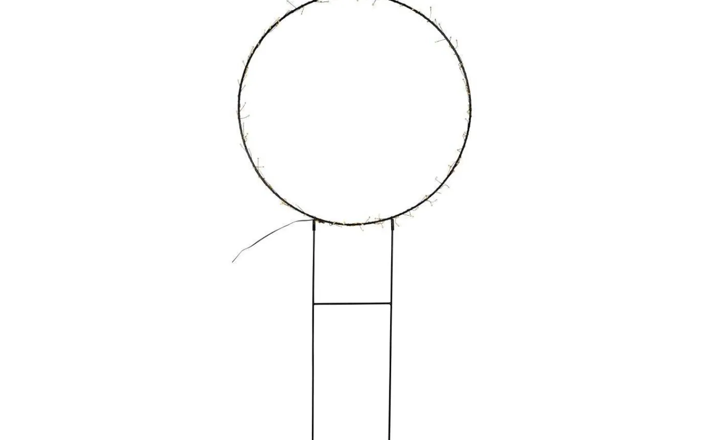 Julpynt Utomhus<Star Trading Barlumi Rund på Markspett 120cm Svart IP44