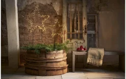 Barlumi Stjärna på Markspett 80cm Svart IP44