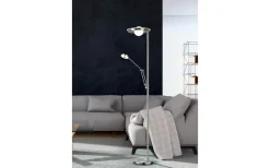 Barrie Golvlampa LED i borstat stål