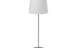 Bordslampor<PR Home Base Bordslampa 58cm Silver med offwhite skärm