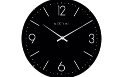 Basic Dome Väggklocka Ø35cm Svart/Glas