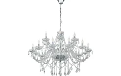 Eglo Basilano Kristallkrona 18-Arm 100cm Krom* Kristallkronor