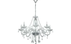 Kristallkronor<Eglo Basilano Kristallkrona 8-Arm 82cm Krom
