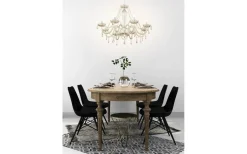 Eglo Basilano Kristallkrona 8-Arm 82cm Konjak* Kristallkronor