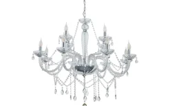 Kristallkronor<Eglo Basilano Kristallkrona 12-Arm 100cm Krom