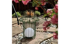 Basket Laddbar/Solcells Lykta 32cm LED 3000K Grön IP44