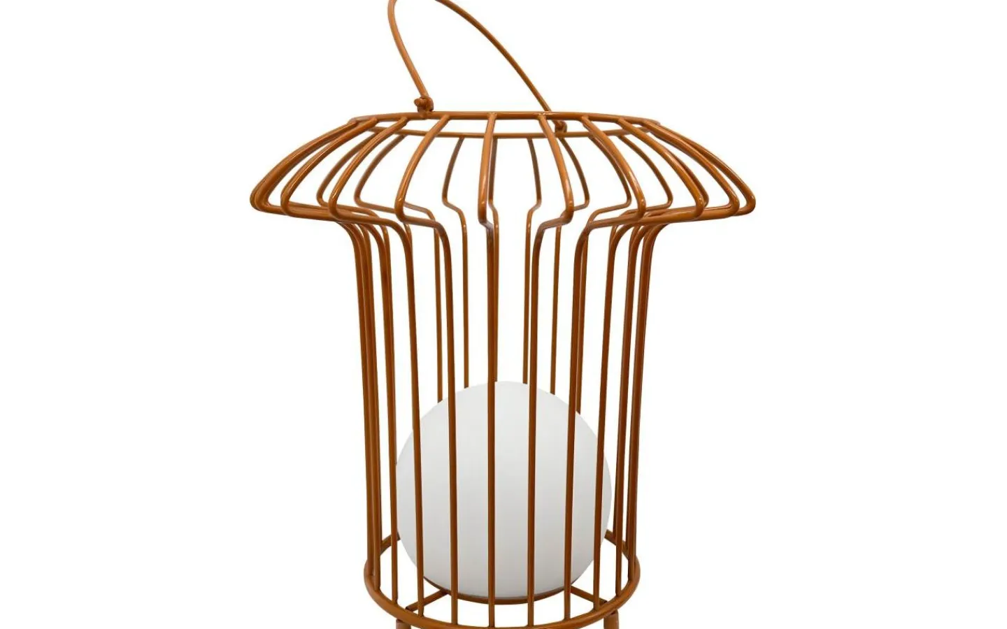 Dyberg Larsen Basket Laddbar/Solcells Lykta 32cm LED 3000K Terrakotta IP44* Ljuslyktor|Uppladdningsbara Lampor Utomhus