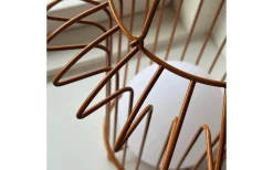 Dyberg Larsen Basket Laddbar/Solcells Lykta 32cm LED 3000K Terrakotta IP44* Ljuslyktor|Uppladdningsbara Lampor Utomhus