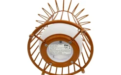 Dyberg Larsen Basket Laddbar/Solcells Lykta 32cm LED 3000K Terrakotta IP44* Ljuslyktor|Uppladdningsbara Lampor Utomhus