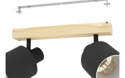 Eglo Batallas Takspotlight 30cm Svart* Avlånga Takspotlights|Takspot Med 2 Lampor