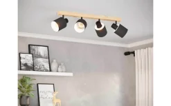 Avlånga Takspotlights|Takspot Med Minst 4 Lampor<Eglo Batallas Takspotlight 63cm Svart