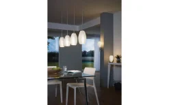 Avlånga Taklampor<Eglo Batista Taklampa 102cm Nickel/Vit