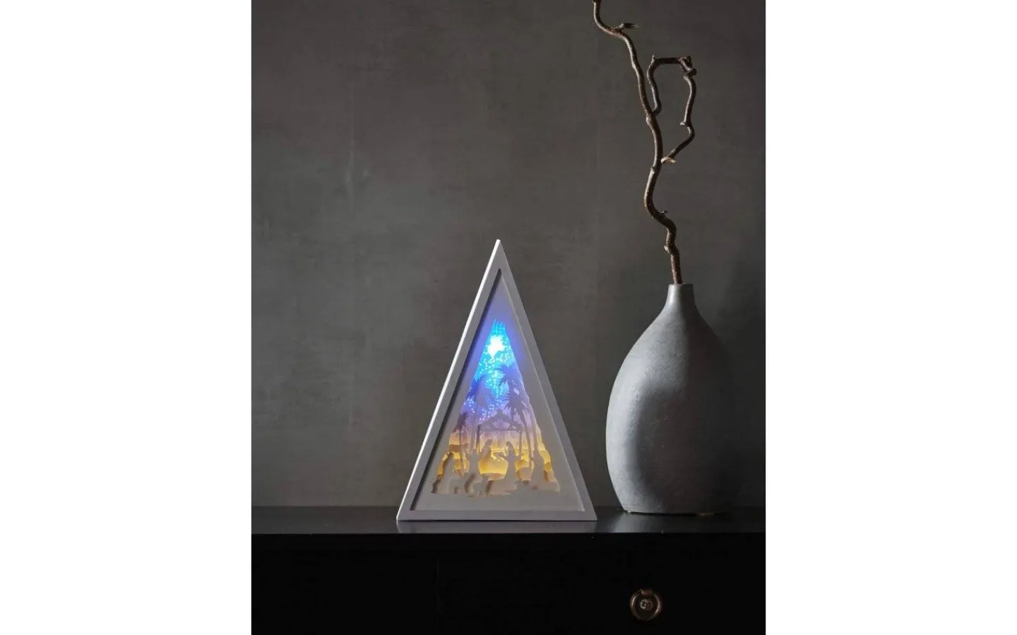 Batteri Julpynt Inomhus|Inomhusdekorationer Batteri<Star Trading Batteridriven Bordsdekoration Scenery Palmer, 30 cm