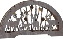 Batteridriven Bordsdekoration Fauna 25 cm Natur